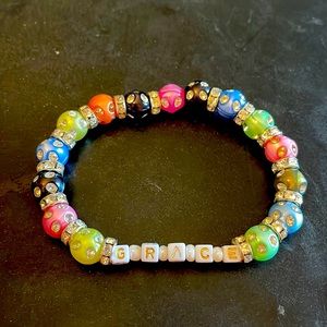 Handmade beaded grace bracelet